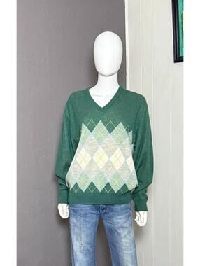 1970's Pullover Argyle Sweater from Etonic size M/L